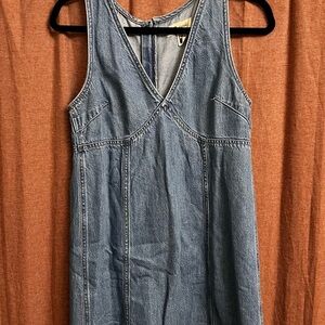 Madewell Blue Denim Midi Dress